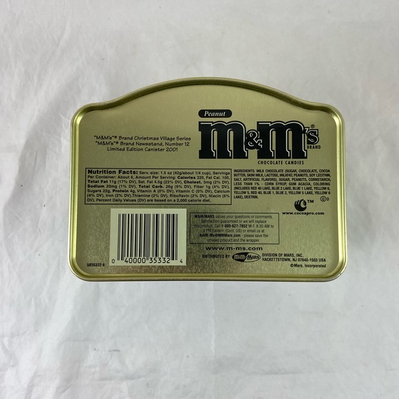 M&M’s Brand Christmas Village Series 2001 Number 12 & 1995 Brand Town & Sticker - Picture 7 of 16